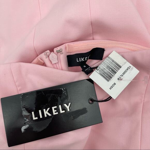 LIKELY x Revolve Sunset Gown Dress Petal Pink Bridesmaid Wedding Prom NWT SZ 6 - Picture 5 of 15